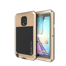 Cargar imagen en el visor de la galería, Note 4 Case, Punkcase® METALLIC Series GOLD w/ TEMPERED GLASS | Aluminum Frame (Color in image: Gold)