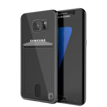 Load image into Gallery viewer, Galaxy S7 EDGE Case, PUNKCASE® LUCID Black Series | Card Slot | SHIELD Screen Protector | Ultra fit (Color in image: Balck)