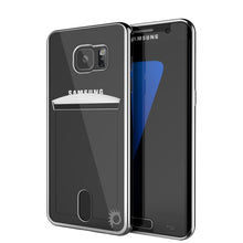 Load image into Gallery viewer, Galaxy S7 Case, PUNKCASE® LUCID Silver Series | Card Slot | SHIELD Screen Protector | Ultra fit (Color in image: Silver)