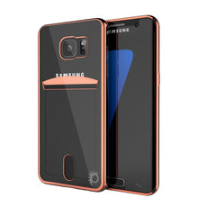 Load image into Gallery viewer, Galaxy S7 EDGE Case, PUNKCASE® LUCID Rose Gold Series | Card Slot | SHIELD Screen Protector (Color in image: Rose Gold)