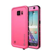 Load image into Gallery viewer, Galaxy S6 Waterproof Case PunkCase StudStar Pink Thin 6.6ft Underwater IP68 Shock/Dirt/Snow Proof (Color in image: pink)