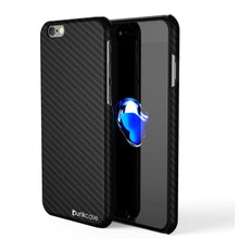 Cargar imagen en el visor de la galería, iPhone 8 Case, Punkcase CarbonShield Jet Black with 0.3mm Tempered Glass (Color in image: Jet Balck)