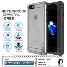 Cargar imagen en el visor de la galería, Apple iPhone 8 Waterproof Case, PUNKcase CRYSTAL Black W/ Attached Screen Protector | Warranty (Color in image: White)