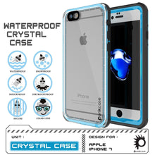 Cargar imagen en el visor de la galería, Apple iPhone SE (4.7") Waterproof Case, PUNKcase CRYSTAL Light Blue W/ Attached Screen Protector | Warranty (Color in image: Black)