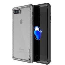 Cargar imagen en el visor de la galería, iPhone 8+ Plus Waterproof Case, PUNKcase CRYSTAL Black W/ Attached Screen Protector | Warranty (Color in image: black)