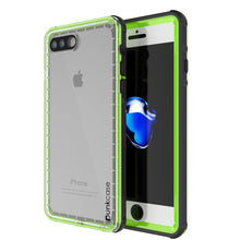 Cargar imagen en el visor de la galería, iPhone 7+ Plus Waterproof Case, PUNKcase CRYSTAL Light Green W/ Attached Screen Protector | Warranty (Color in image: light green)