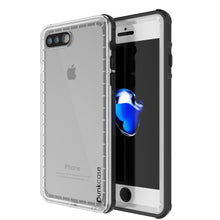 Cargar imagen en el visor de la galería, iPhone 8+ Plus Waterproof Case, PUNKcase CRYSTAL White W/ Attached Screen Protector | Warranty (Color in image: white)