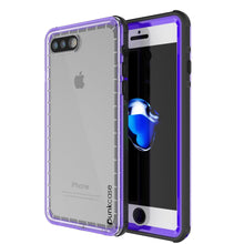 Cargar imagen en el visor de la galería, iPhone 8+ Plus Waterproof Case, PUNKcase CRYSTAL Purple W/ Attached Screen Protector | Warranty (Color in image: purple)