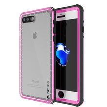 Cargar imagen en el visor de la galería, iPhone 7+ Plus Waterproof Case, PUNKcase CRYSTAL Pink W/ Attached Screen Protector | Warranty (Color in image: pink)