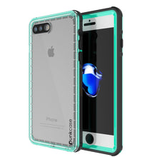 Cargar imagen en el visor de la galería, iPhone 8+ Plus Waterproof Case, PUNKcase CRYSTAL Teal W/ Attached Screen Protector | Warranty (Color in image: teal)
