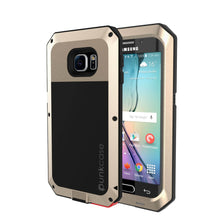 Load image into Gallery viewer, Galaxy S6 EDGE Case, PUNKcase Metallic Gold Shockproof Slim Metal (Color in image: gold)