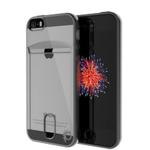 Cargar imagen en el visor de la galería, iPhone SE/5S/5 Case, PUNKCASE® LUCID Black Series | Card Slot | SHIELD Screen Protector | Ultra fit (Color in image: Rose Gold)