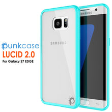Cargar imagen en el visor de la galería, S7 Edge Case Punkcase® LUCID 2.0 Teal Series w/ PUNK SHIELD Screen Protector | Ultra Fit (Color in image: light blue)