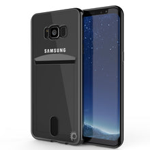 Load image into Gallery viewer, Galaxy S8 Case, PUNKCASE® LUCID Black Series | Card Slot | SHIELD Screen Protector | Ultra fit (Color in image: Balck)