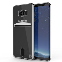 Load image into Gallery viewer, Galaxy S8 Case, PUNKCASE® LUCID Silver Series | Card Slot | SHIELD Screen Protector | Ultra fit (Color in image: Silver)