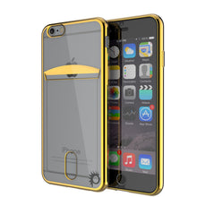 Cargar imagen en el visor de la galería, iPhone 6s/6 Case, PUNKCASE® LUCID Gold Series | Card Slot | SHIELD Screen Protector | Ultra fit (Color in image: Gold)