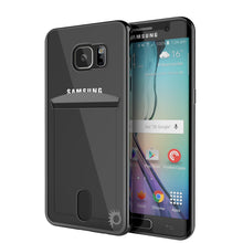 Load image into Gallery viewer, Galaxy S6 EDGE+ Plus Case, PUNKCASE® LUCID Black Series | Card Slot | SHIELD Screen Protector (Color in image: Balck)