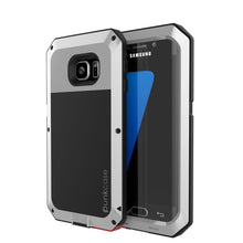 Load image into Gallery viewer, Galaxy S7 EDGE Case, PUNKcase Metallic Silver Shockproof Slim Metal Armor Case (Color in image: silver)