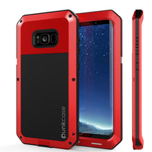 Load image into Gallery viewer, Galaxy S8 Case, PUNKcase Metallic Red Shockproof Slim Metal Armor Case (Color in image: red)