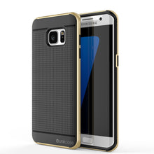 Load image into Gallery viewer, Galaxy S7 Edge Case, PunkCase STEALTH GOLD Series Hybrid 3-Piece Shockproof Dual Layer Cover (Color in image: Gold)