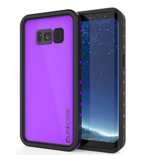 Load image into Gallery viewer, Galaxy S8 Waterproof Case PunkCase StudStar Purple Thin 6.6ft Underwater IP68 Shock/Snow Proof (Color in image: purple)