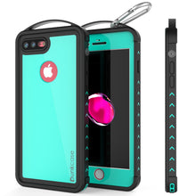 Cargar imagen en el visor de la galería, iPhone 7+ Plus Waterproof Case, Punkcase ALPINE Series, Teal | Heavy Duty Armor Cover (Color in image: teal)