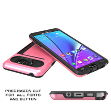 Cargar imagen en el visor de la galería, Galaxy Note 5 Case PunkCase CLUTCH Pink Series Slim Armor Soft Cover Case w/ Tempered Glass (Color in image: White)