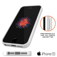 Cargar imagen en el visor de la galería, iPhone SE/5S/5 Case Punkcase® LUCID 2.0 White Series w/ PUNK SHIELD Screen Protector | Ultra Fit (Color in image: light blue)