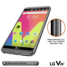 Cargar imagen en el visor de la galería, LG v20 Case Punkcase® LUCID 2.0 Crystal Black Series w/ PUNK SHIELD Glass Screen Protector | Ultra Fit (Color in image: clear)