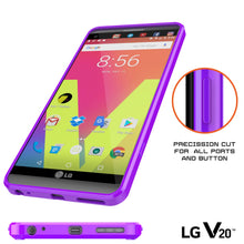 Cargar imagen en el visor de la galería, LG v20 Case Punkcase® LUCID 2.0 Purple Series w/ PUNK SHIELD Glass Screen Protector | Ultra Fit (Color in image: black)