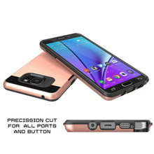 Cargar imagen en el visor de la galería, Galaxy Note 5 Case PunkCase SLOT Rose Series Slim Armor Soft Cover Case w/ Tempered Glass (Color in image: Pink)