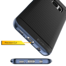 Load image into Gallery viewer, Galaxy S7 Edge Case, PunkCase STEALTH Navy Blue Series Hybrid 3-Piece Shockproof Dual Layer Cover (Color in image: Grey)