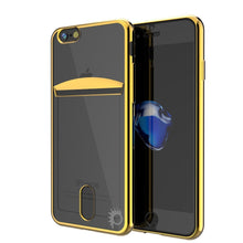 Cargar imagen en el visor de la galería, iPhone SE (4.7") Case, PUNKCASE® LUCID Gold Series | Card Slot | SHIELD Screen Protector | Ultra fit (Color in image: Gold)