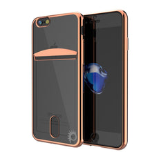 Cargar imagen en el visor de la galería, iPhone SE (4.7") Case, PUNKCASE® LUCID Rose Gold Series | Card Slot | SHIELD Screen Protector | Ultra fit (Color in image: Rose Gold)