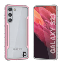 Cargar imagen en el visor de la galería, Punkcase S23 Armor Stealth Case es una funda protectora de grado militar con múltiples capas, en color oro rosa.