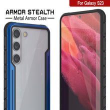 Cargar imagen en el visor de la galería, Punkcase S23 Armor Stealth Case es una cubierta protectora de grado militar con múltiples capas en color azul marino.