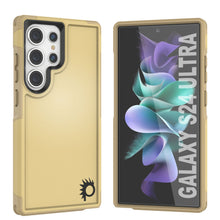 Cargar imagen en el visor de la galería, Carcasa PunkCase Galaxy S24 Ultra, Serie Spartan 2.0, Funda Clara Resistente y Resistente de Color Amarillo.