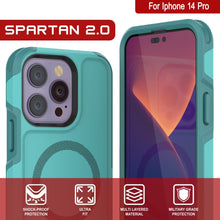 Cargar imagen en el visor de la galería, For Iphone 14 Pro Y SHOCK-PROOF MULTI LAYERED MILITARY GRADE PROTECTION MATERIAL PROTECTION