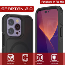 Load image into Gallery viewer, For Iphone 14 Pro Max SPARTAN 2.0 be SHOCK-PROOF ULTRA MULTI LAYERED MILITARY GRADE PROTECTION FIT MATERIAL PROTECTION