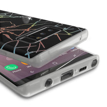 Cargar imagen en el visor de la galería, Punkcase Galaxy Note 8 Marble Case, Protective Full Body Cover W/PunkShield Screen Protector (Black Mirage) (Color in image: Blanco Marmo)