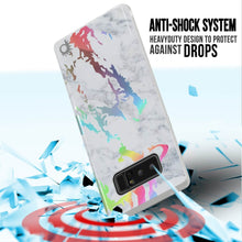 Cargar imagen en el visor de la galería, Punkcase Galaxy Note 8 Marble Case, Protective Full Body Cover W/PunkShield Screen Protector (Blanco Marmo) (Color in image: Rose Mirage)