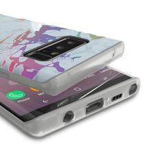 Load image into Gallery viewer, Punkcase Galaxy Note 8 Marble Case, Protective Full Body Cover W/PunkShield Screen Protector (Blue Marmo) (Color in image: Teal Onyx)