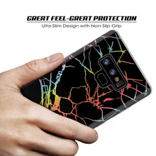 Cargar imagen en el visor de la galería, Galaxy Note 9 Full Body W/ Screen Protector Marble Case (Black Mirage) (Color in image: Teal Onyx)