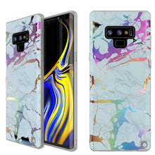 Cargar imagen en el visor de la galería, Galaxy Note 9 Full Body W/ Screen Protector Marble Case (Blue Marmo) (Color in image: Blue Marmo)