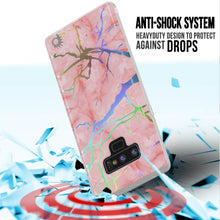 Cargar imagen en el visor de la galería, Galaxy Note 9 Full Body W/ Screen Protector Marble Case (Rose Mirage) (Color in image: Blue Marmo)