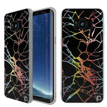 Load image into Gallery viewer, Punkcase Galaxy S8 Marble Case, Protective Full Body Cover W/PunkShield Screen Protector (Black Mirage) (Color in image: Black Mirage)