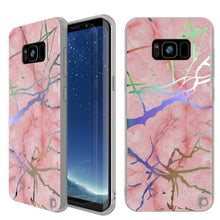 Cargar imagen en el visor de la galería, Punkcase Galaxy S8 Marble Case, Protective Full Body Cover W/PunkShield Screen Protector (Rose Mirage) (Color in image: Rose Mirage)