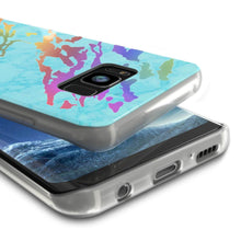Cargar imagen en el visor de la galería, Punkcase Galaxy S8 Marble Case, Protective Full Body Cover W/PunkShield Screen Protector (Teal Onyx) (Color in image: Black Mirage)