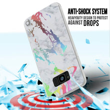 Load image into Gallery viewer, Punkcase Galaxy S8+ PLUS Marble Case, Protective Full Body Cover W/PunkShield Screen Protector (Blanco Marmo) (Color in image: Rose Mirage)