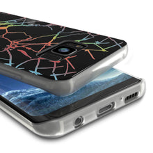 Load image into Gallery viewer, Punkcase Galaxy S8+ PLUS Marble Case, Protective Full Body Cover W/PunkShield Screen Protector (Black Mirage) (Color in image: Blanco Marmo)